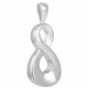 Infinity Pendant Stainless Steel - Black