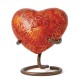 Cloisonne Autumn Leaves Heart