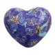 Cloisonne Butterfly Heart