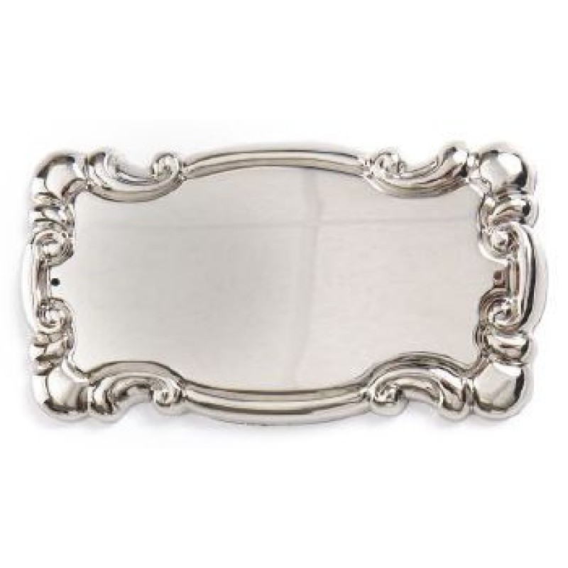 Ornate Nickel Name Plate For A Child 