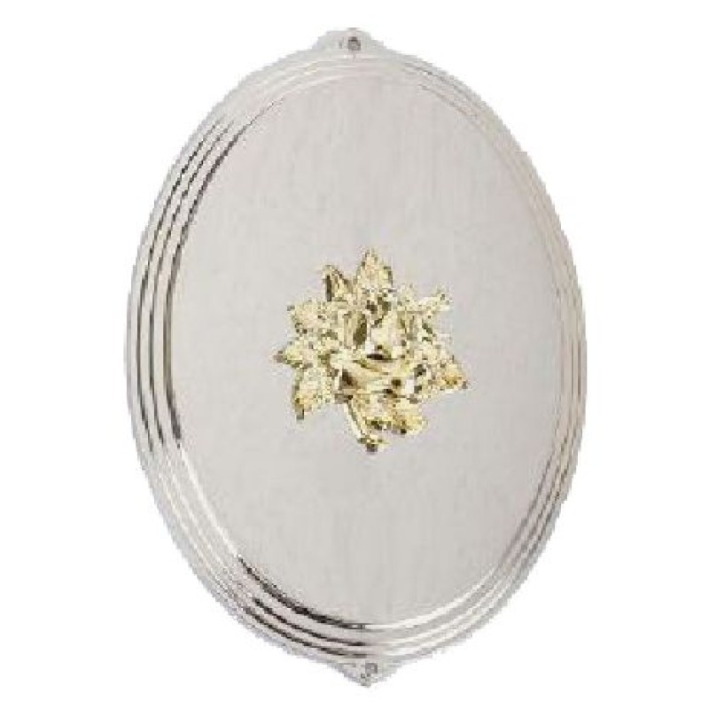 Rose Oval End Plaque