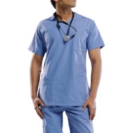 Scrub Top, Pale Blue