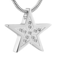 Star Stainless Steel Pendant - Silver