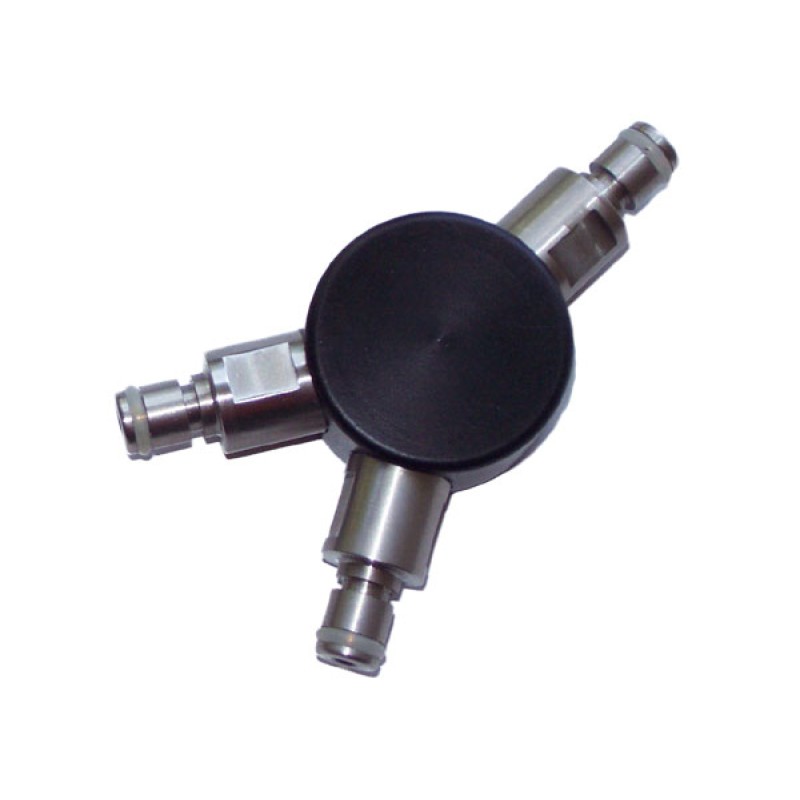 Manifold,SS, 3 x 12-32 Male Threaded Hubs