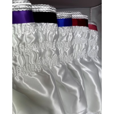 White Polysatin Valance 