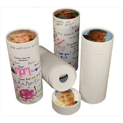 Scatter Tube White "Leather Look"