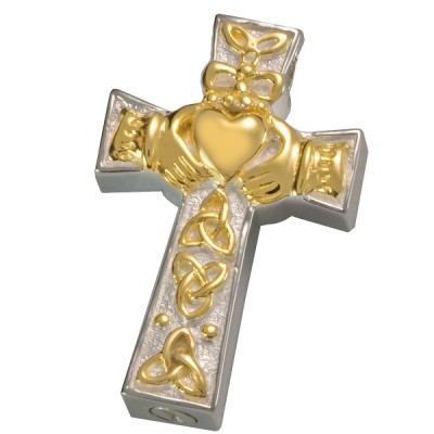 Claddagh Celtic Cross Pendant