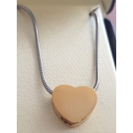 Stainless Steel Small Heart Gold