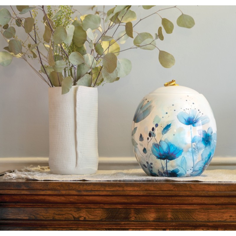 Anya Floral Ceramic Urn